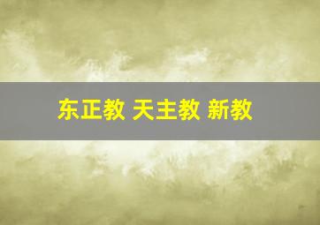 东正教 天主教 新教